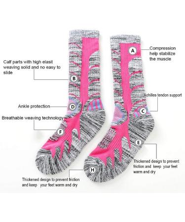 XIKUN Ski Socks | Men Women | Warm High Performance Winter Sport Socks | 4-12 Men, 5-13 Women | 4-Pack Pink - Buy Online on GoSupps.com