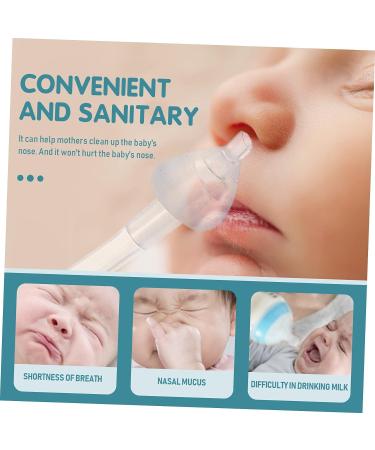 Healvian Baby Nasal Aspirator Suction Plates - 2pcs Infant Booger Removers for Nasal Cleaning - Baby Vacuum Pp Clearer Bulb Syringe - Buy Online on GoSupps.com