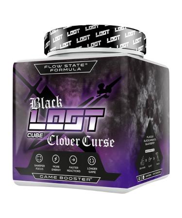 Loot - Black Edition Clover Curse Game Booster |With Flow-State Formula |50 servings (400g) with caffeine |20 high -dose ingredientsBlack Currant Blackberry - Buy Online on GoSupps.com