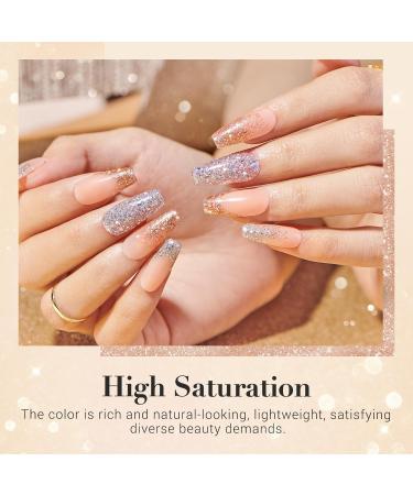 AZUREBEAUTY Dip Powder Nail Set - 6 Colors Glittery Chrome Dipping Powder Kit for Perfect Manicure - No Nail Lamp Needed - Buy Online on GoSupps.com