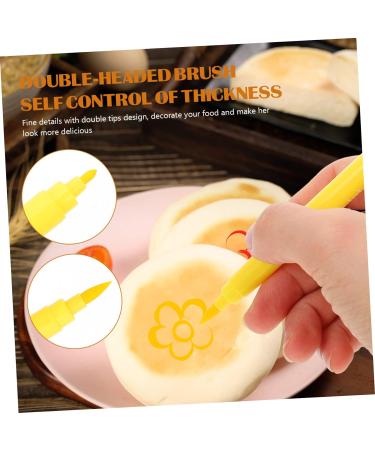 COLLBATH 3pcs Baking Pen Baking Marker Pen Food Coloring Pens Food Markers Food Decorating Pens Baking Coloring Pens Edible Markers Food Grade Markers Dual Plastic Bicuspid Baking Tools - Buy Online on GoSupps.com
