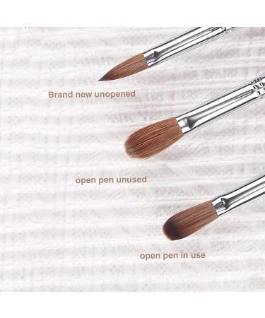 12# Acrylic Nail Brush with Colorful Acrylic Handle - Professional Manicure Tool for Women - DIY Home Salon Nail Art - Buy Online on GoSupps.com