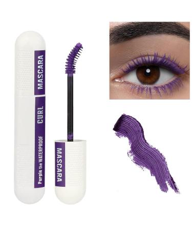 4D Colorful Waterproof Eyelash Mascara - Purple | Hypoallergenic Formula for Curl, Lengthening & Thickening | Perfect Holiday Gift for Beauty Lovers - 1PC - Buy Online on GoSupps.com