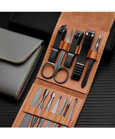 ZHIYE 12 Piece Stainless Steel Nail Clippers Set - Professional Grooming Pedicure Kit for Manicure - Cuticle Remover Tool - Silver - Buy Online on GoSupps.com