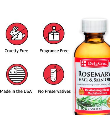 Rosemary Oil Blend Moisturizer with Castor, Avocado, and Olive Oil - 2 FL. OZ. (59 mL) - Buy Online on GoSupps.com