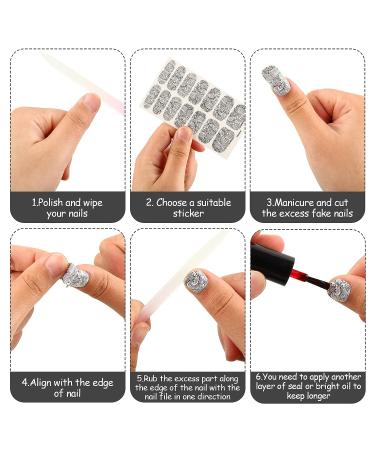 Self Adhesive Flower Nail Wraps - 16 Sheets Full Cover Nail Stickers with Butterfly Design for Women and Girls | Nail Art Decals and Polish Sticker Set with File | Nail Decoration - Buy Online on GoSupps.com