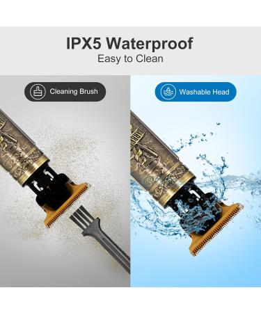 Electric Hair Clippers Men Cordless Zero Gapped T-Blade Beard Trimmer Men with 4 Guides Combs Kit Waterproof USB Rechargeable Shavers for Men can Get Their Hair Cut at Home Standard - Buy Online on GoSupps.com