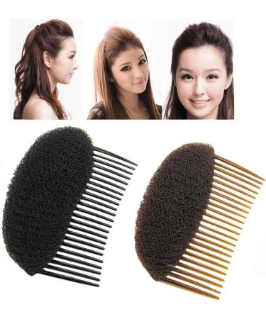 1PC Black/Brown colors for choose Charming BUMP IT UP Volume Inserts Do Beehive hair styler Insert Tool Hair Comb Hot (Brown) - Buy Online on GoSupps.com