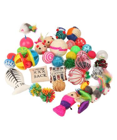 Fashion's Talk Cat Toys Variety Pack for Kitty 20 Pieces