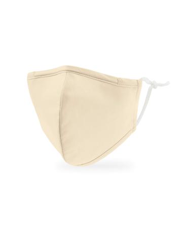 Weddingstar children washable mouth protection masks made of fabric.Reusable and adjustable with dust filter bag children's mask ivory