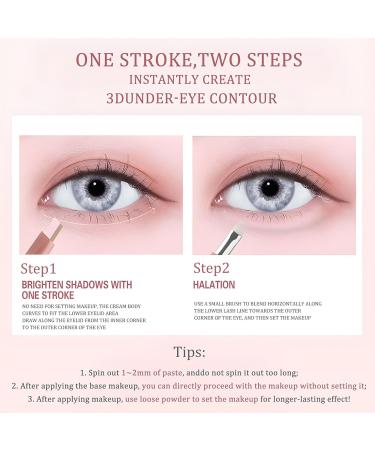  Byuexhp Illuminating Concealer Pencil | Double Ended Anti-Flake Illuminator 2-in-1 Contour Cream and Eye Contour for Enhanced Facial Beauty Daily Makeup - Buy Online on GoSupps.com