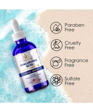 Hyaluronic Acid Anti-Aging Face Serum | Deeply Moisturizing Natural Skin Serum | Smooths Wrinkles Hydrates Dry Skin Restores Youthful Glow | 2oz - Buy Online on GoSupps.com
