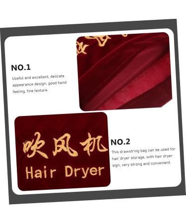 BELLIFFY 3 Pcs Hair Dryer Storage Bag Drawstring Bags Travel Blow Dryer Hair Tools Travel Bag Fabric - Buy Online on GoSupps.com