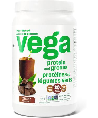 Vega Protein Made Simple - Vanilla (259g) & Protein and Greens Chocolate (19 Servings) Plant Based Protein Powder Plus Veggies n Non GMO Pea Protein For Women and Men 618g (Packaging May Vary) - Buy Online on GoSupps.com