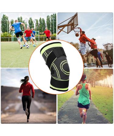 Buy Breathable Sports Knee Pads Warm Protection for Winter Training | Green L #213 - Buy Online on GoSupps.com