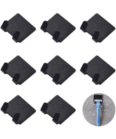 Catelves 8 piece of razor bracket shower razor holder shower without drilling high-quality plastic razor holder razor holder shower self-adhesive razor holder suitable for home kitchen bathroom