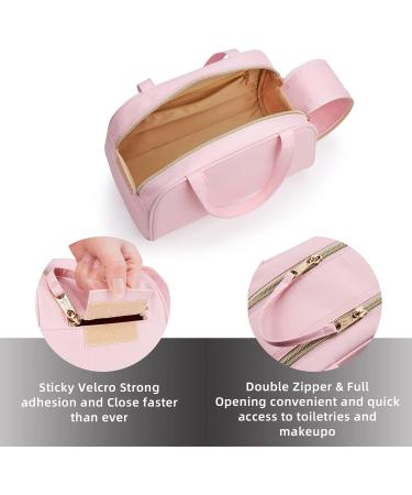 Kalidi Large Cosmetic Bag for Women - Travel Makeup Organizer with Double Zipper - Stylish Black Makeup Bag - Buy Online on GoSupps.com