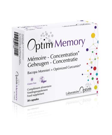 Bacopa Monnieri Brahmi - turmeric curcumin longvida 30 capsules |Dietary supplements for memory concentration of children and intellectual alertnessOPTING MEMORY