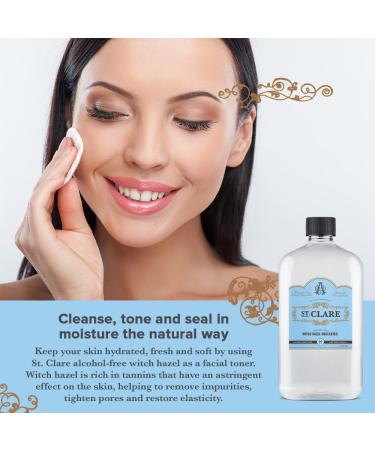St Clare Organic Witch Hazel Facial Toner - Alcohol-Free & Fragrance-Free 16oz - Buy Online on GoSupps.com