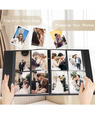 Miaikoe Photo Album 6x4 400 Pockets Slip in Large Capacity Album for Family Wedding Anniversary Linen Album Book Holds 400 Vertical 10x15cm Photos(400 Pockets Dark Green) 400 Pockets Dark Green - Buy Online on GoSupps.com