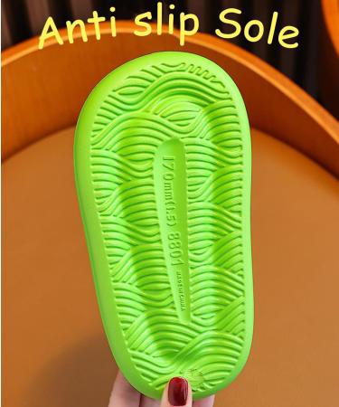 Yeteeepot Children's Summer Slippers - Boys & Girls Cartoon Slides Beach Sandals in Light Green (27/28 EU) - Buy Online on GoSupps.com