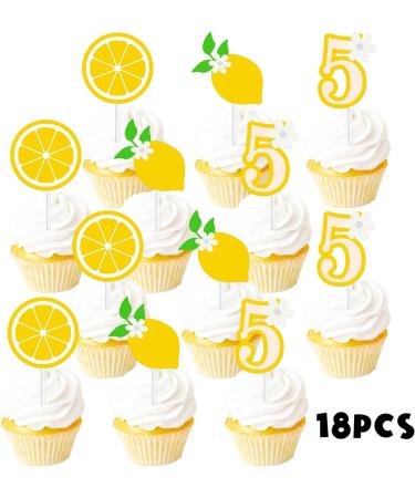 S-FX-0090 Ice Cream Fruit Dessert Cupcake Topper Colorful Glitter Happy Birthday Sensory Pop Game Theme Decor Supplies Baby Shower Boys Girls Birthday Party Decorations - Buy Online on GoSupps.com