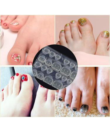 Adhesive Nail Tabs False Nail Glue 50-Sheet Stickers - Clear Acrylic Gelatin Double Sided Adhesive Tabs for Pressing Nails Waterproof Hulzogul Fingers (White) - Buy Online on GoSupps.com