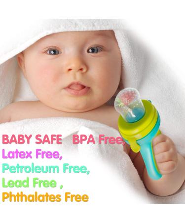 Fruit Teat for Baby & Toddler - BPA-Free Silicone Teats (3 Sizes) | Pacifier Teething Ring for Fruits Veggies & Porridge - Pink - Buy Online on GoSupps.com