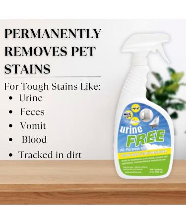 UrineFree - PetFresh - Odor & Stain Remover from any surface Suitable for Carpets Upholstery and Hardwood Floors - for Children Dogs and Cats - Household Uses (32 oz / 946 ml) 6 ml (Pack of 1) - Buy Online on GoSupps.com