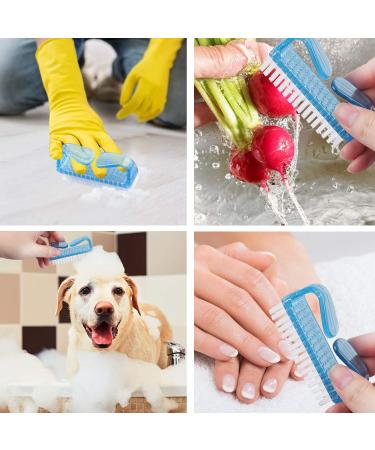 10 Pack Handle Grip Nail Brush for Fingernail and Toe Cleaning - Pedicure Scrubbing Tool Kit for Men and Women (Multicolor) - Buy Online on GoSupps.com