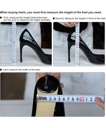 BUY HARFINGTON 1 Pair Gold Tone Heel Repair Replacement for Women - Perfect DIY High Stiletto Heel 1.85 x 2.05 - Buy Online on GoSupps.com