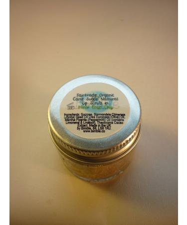 Bimble Organic Raw Cane Sugar Natural Lip Scrub 25g - Mint Choc Chip Flavour