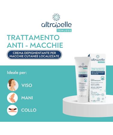  ALTRAPELLE Anti-dark spot cream treatment - face hands neck and d collet - with azeloglycine - 30 ml - Prevents and reduces dark spots - Made in Italy - Buy Online on GoSupps.com