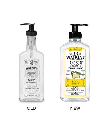 J.R. Watkins Lemon Gel Hand Soap 11 fl oz - 6 Pack | Made in USA, Cruelty-Free | Bathroom & Kitchen Liquid Hand Wash - Buy Online on GoSupps.com