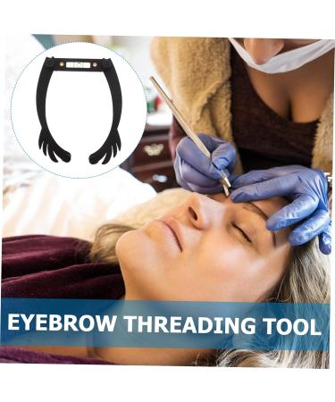 Housoutil Eyebrow Stencil Microblading Ruler Eyebrow Ruler Positioning Ruler Ink Line Aluminum Alloy 25.5x1.3cm Black - Buy Online on GoSupps.com