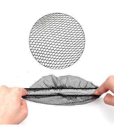 20 Pcs Black Elastic Hair Nets for Women - Reusable Invisible Mesh Bun Caps for Dance, Ballet, Catering - Hair Fixing Wig Accessories - Buy Online on GoSupps.com