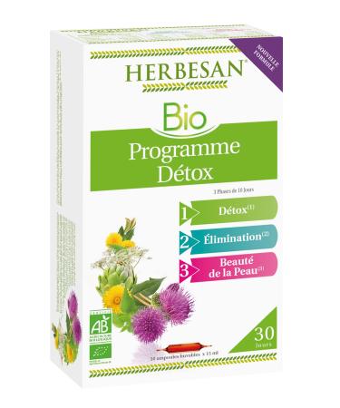 Super Diet Laboratory HERBESAN PROGRAMME DETOX BIO 30 ampoules de 15 ml