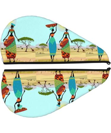 Hair Towel Wrap for Quick Drying | Button Towel Turban for African Women | Fast Hair Drying Solution - Buy Online on GoSupps.com
