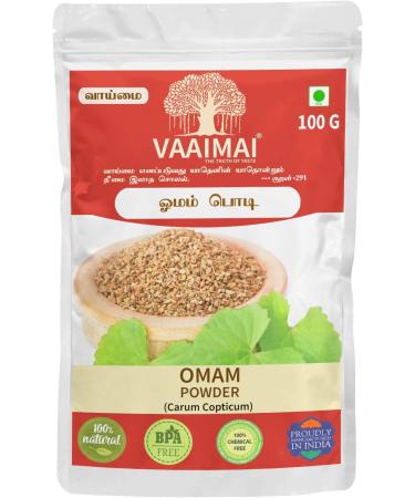 CROW VAAIMAI Omam Powder/Ajwain/Carum Copticum 100g
