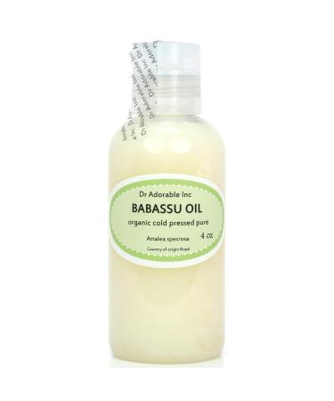 Dr Adorable - 4 oz - Babassu Oil - 100% Pure Cold Pressed Natural Organic