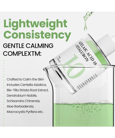 SUDAJI 1.76 fl oz Azelaic Acid 10 Hyaluron Redness Balancing Serum Facial Serum for Uneven Skin Hyaluronic Acid Niacinamide - Buy Online on GoSupps.com