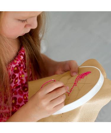 Caydo 39x25.6 Inch Aida Cloth 14 Count Cross Stitch Fabric for Handmade Crafts - Khaki - Buy Online on GoSupps.com