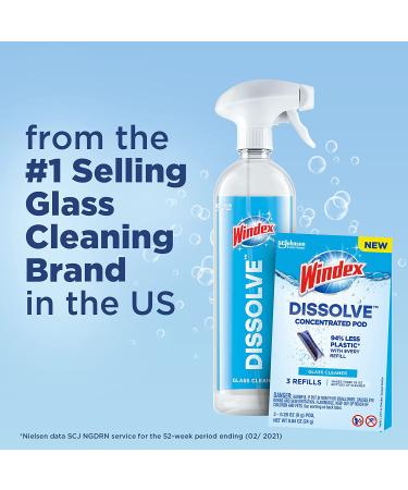 Windex Dissolve Concentrated Glass Cleaner Refill Pods - Pack of 3 - Buy Online on GoSupps.com