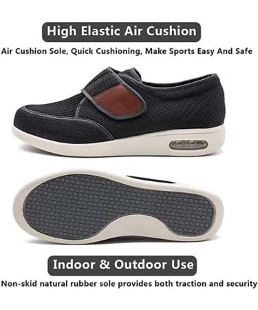 RAGRAN Adaptive Slip-Resistant Diabetic Walking Sneakers Wide Width - Men's Women's, Adjustable Closure, Orthopedic Shoes for Plantar Fasciitis - Brown, Size 7.5 - Buy Online on GoSupps.com