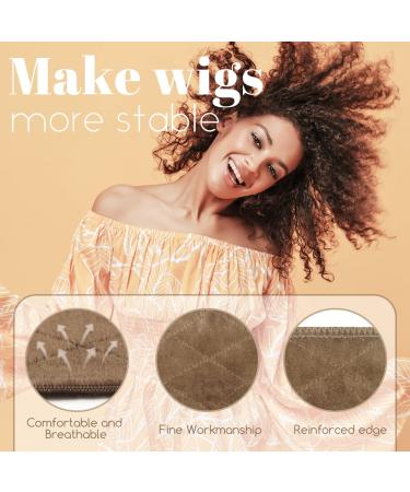 MYKURS Adjustable Velvet Wig Grip Headbands for Women - Non-Slip Brown (4 PCS) - Buy Online on GoSupps.com