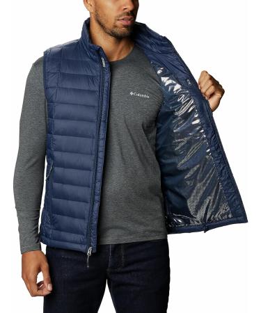 Columbia Men's Voodoo Falls 590 TurboDown Vest - Large, Collegiate Navy - Buy Online on GoSupps.com