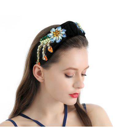 Qianxuan Rhinestone Crystal Headband for Women - Handmade Diamond Fashion Hair Accessories - Buy Online on GoSupps.com