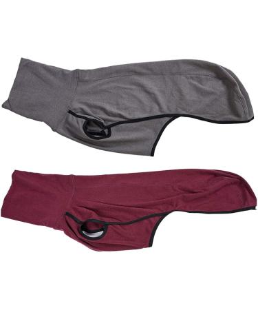 Warm Dog Sweater for Autumn & Winter - Fleece Jacket for Greyhound Labrador Shepherd | Dark Gray 2XL - Buy Online on GoSupps.com