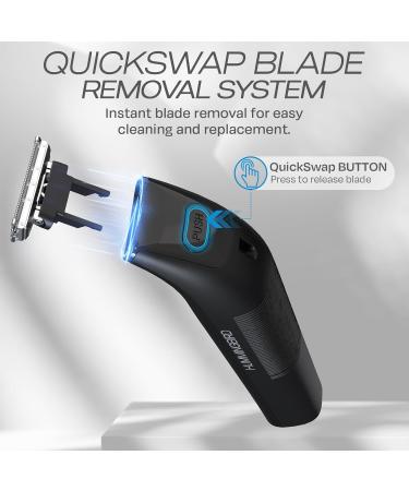 HUMMINGBIRD MK4 Hybrid Beard & Body Trimmer Waterproof Electric Razors for Men USB-C Rechargeable LED Display All-in-One Groomer & Pubic Hair Trimmer - Buy Online on GoSupps.com