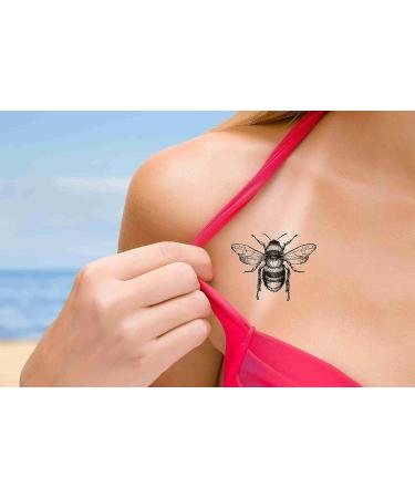 Dopetattoo Realistic Insects Temporary Tattoos - 6 Sheets of Death's-Head Moth and Dragonfly Designs for Neck, Arm, and Chest - Men, Women, Adults - Buy Online on GoSupps.com